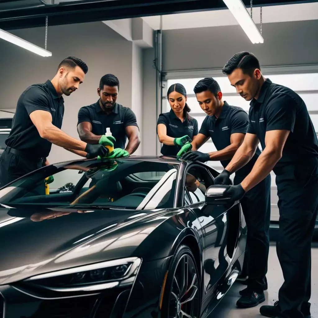 Expert Technicians Our trained and experienced team uses the latest equipment and eco-friendly products to provide high-quality results for car detailing.