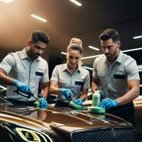 Expert Technicians Our trained and experienced team uses the latest equipment and eco-friendly products to provide high-quality results for car detailing.